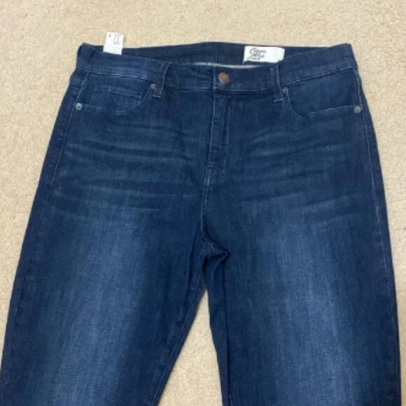 COSMIC BLUE LOVE Women's Dark Blue Bootcut Denim Jean Pants Size 31 - Picture 4 of 10